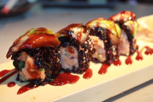 Black Rice Dragon Roll at Union Sushi & Barbeque Black Rice Dragon Roll @eatatunion